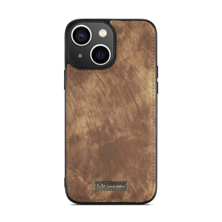 For iPhone 14 Plus CaseMe 008 Detachable Multifunctional Leather Phone Case(Brown) - iPhone 14 Plus Cases by CaseMe | Online Shopping South Africa | PMC Jewellery | Buy Now Pay Later Mobicred