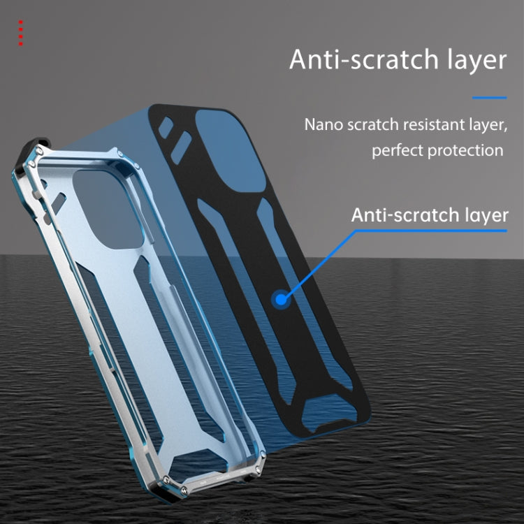 For iPhone 14 Plus R-JUST RJ17 Shockproof Armor Metal Phone Case(Black) - free shipping - PMC TechLife - Order now!