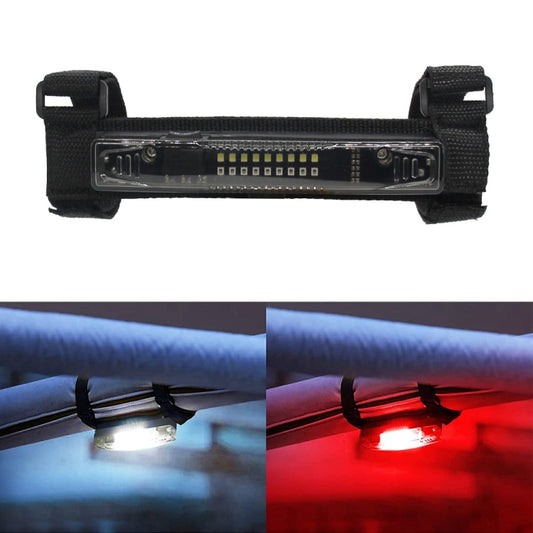 For UTV ATV Polaris RZR Golf Cart Motorcycle Two-color LED Guard Bar Light, Shell Color:Smoked(White + Red) - Headlights by PMC Jewellery | Online Shopping South Africa | PMC Jewellery | Buy Now Pay Later Mobicred