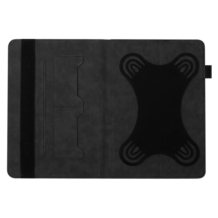 For 10 inch Life Tree Pattern Flip Universal Leather Tablet Case(Black) - 10 - 11 inch by PMC TechLife | Online Shopping South Africa | PMC TechLife | Buy Now Pay Later Mobicred