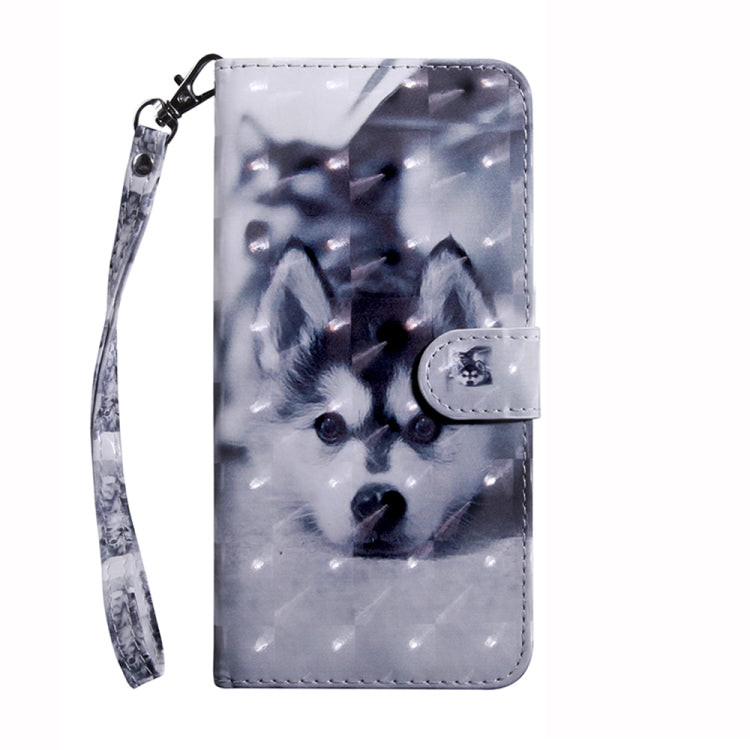 For Honor 50 3D Painted Leather Phone Case(Husky) - Honor Cases by PMC TechLife | Online Shopping South Africa | PMC TechLife