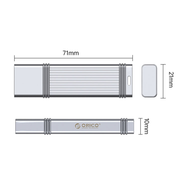 ORICO 32GB Type-C USB3.2 Gen1 USB Flash Drive, Read 260MB/s, Write 50MB/s (Silver) - free shipping - PMC Jewellery - Order now!