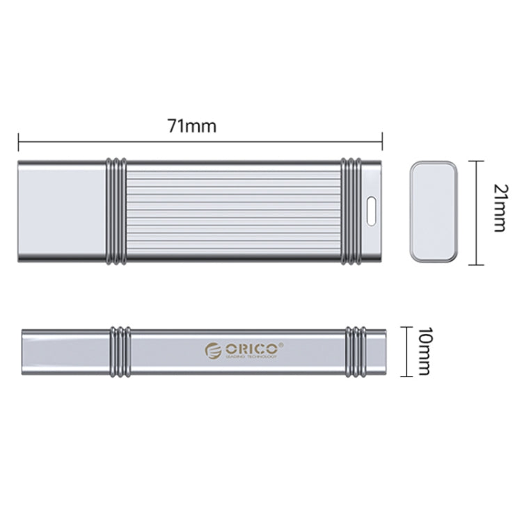 ORICO UFS Flash Drive, Read: 411MB/s, Write: 353MB/s, Memory:512GB, Port:USB-A(Silver) - free shipping - PMC Jewellery - Order now!