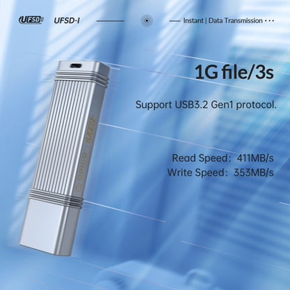 ORICO USB Solid State Flash Drive, Read: 520MB/s, Write: 450MB/s, Memory:128GB, Port:USB-A(Silver) - USB Flash Drives by ORICO | Online Shopping South Africa | PMC Jewellery | Buy Now Pay Later Mobicred