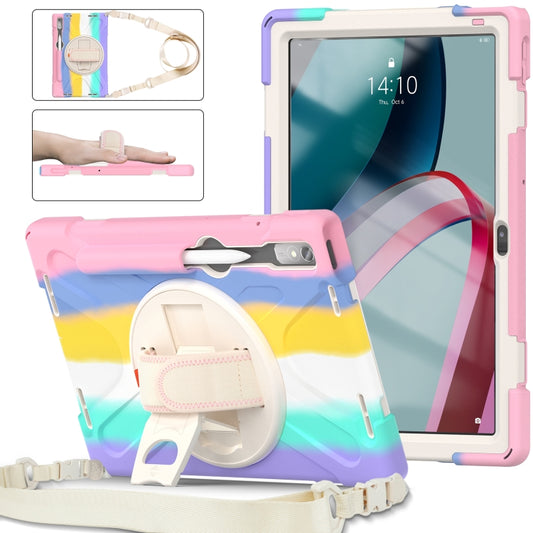 For Lenovo Pad Pro 11.2 2022 TB-138FC/132FU Silicone + PC Protective Tablet Case(Colorful Pink) - Lenovo by PMC Jewellery | Online Shopping South Africa | PMC Jewellery | Buy Now Pay Later Mobicred