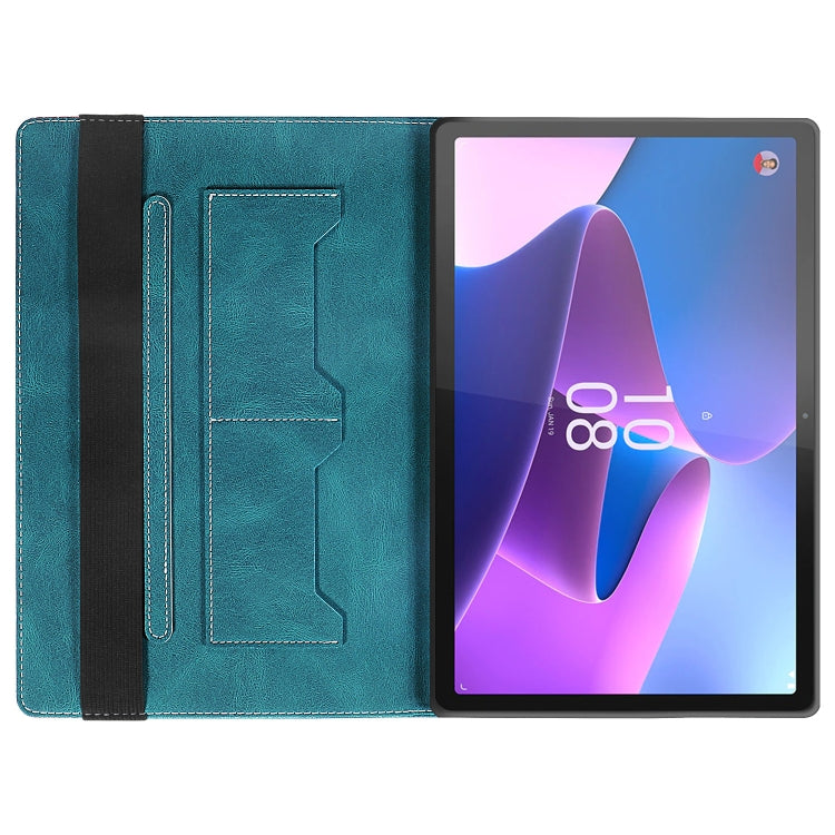 For Lenovo Tab P11 Pro Gen 2 Splicing Series Tablet PC Leather Case(Dark Green) - Lenovo by PMC TechLife | Online Shopping South Africa | PMC TechLife | Buy Now Pay Later Mobicred