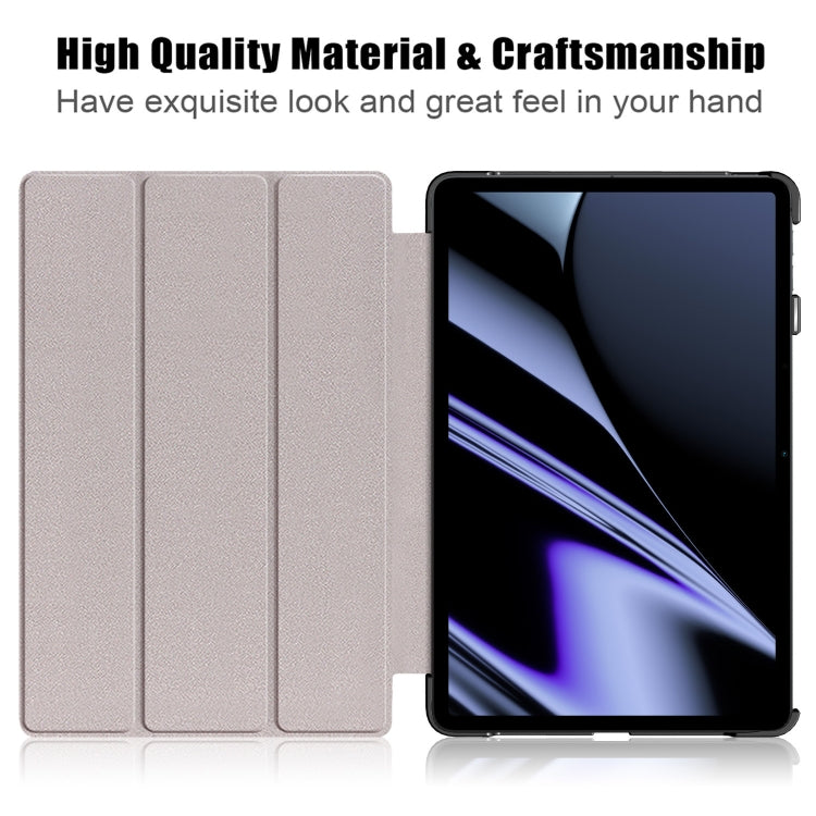 For OPPO Pad 11 inch 3-folding Magnetic Buckle Coloured Drawing Leather Tablet Case(Graffiti) - OPPO by PMC TechLife | Online Shopping South Africa | PMC TechLife | Buy Now Pay Later Mobicred