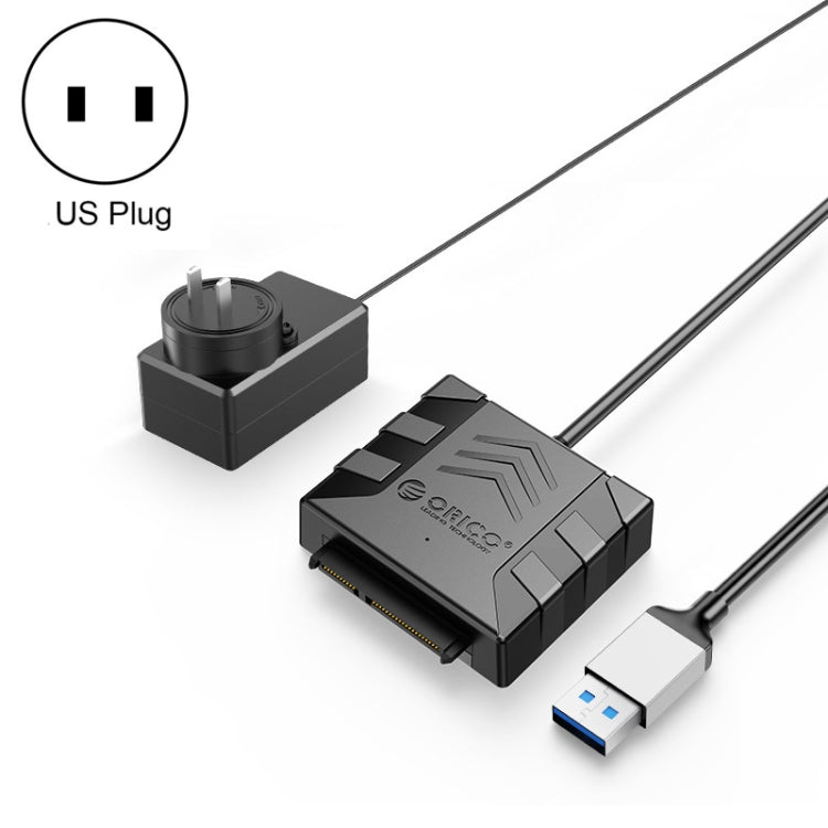 ORICO UTS1 USB 3.0 2.5-inch SATA HDD Adapter with 12V 2A Power Adapter, Cable Length:0.5m(US Plug) - USB to IDE / SATA by ORICO | Online Shopping South Africa | PMC Jewellery | Buy Now Pay Later Mobicred