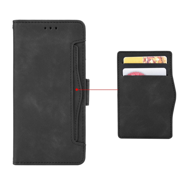 For Blackview OSCAL C80 Skin Feel Calf Texture Card Slots Leather Phone Case(Black) - More Brand by PMC Jewellery | Online Shopping South Africa | PMC Jewellery | Buy Now Pay Later Mobicred