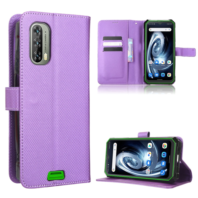 For Blackview BV7100 Diamond Texture Leather Phone Case(Purple) - More Brand by PMC Jewellery | Online Shopping South Africa | PMC Jewellery | Buy Now Pay Later Mobicred