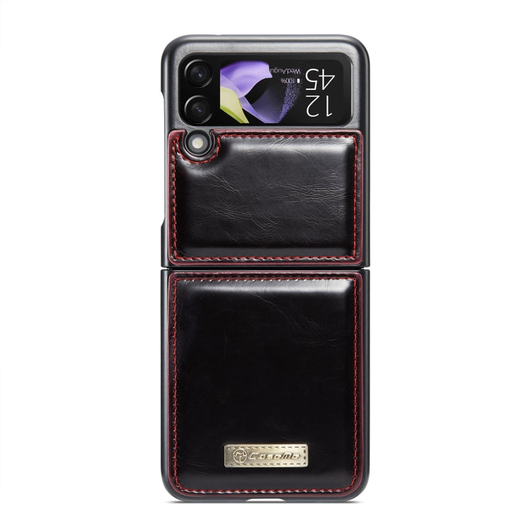 For Samsung Galaxy Z Flip4 CaseMe 003 Crazy Horse Texture Leather Phone Case(Wine Red) - Galaxy Z Flip4 5G Cases by CaseMe | Online Shopping South Africa | PMC Jewellery | Buy Now Pay Later Mobicred