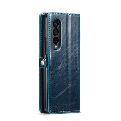 For Samsung Galaxy Z Fold4 CaseMe 003 Crazy Horse Texture Leather Phone Case(Blue) - Galaxy Z Fold4 5G Cases by CaseMe | Online Shopping South Africa | PMC Jewellery | Buy Now Pay Later Mobicred