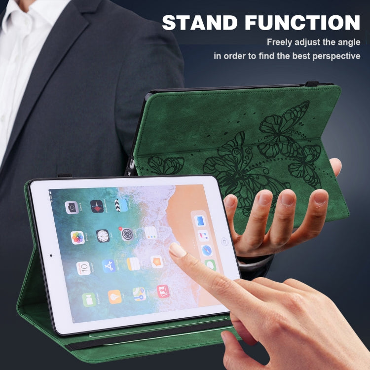 For OPPO Pad Air 2022 Embossed Butterfly Pattern Leather Tablet Case(Green) - free shipping - PMC TechLife - Order now!