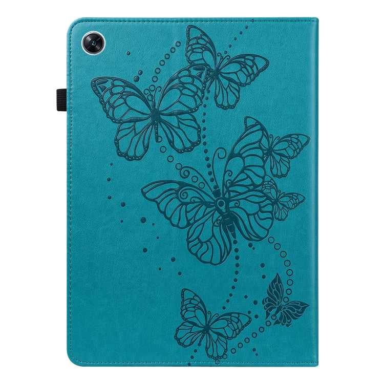 For OPPO Pad Air 2022 Embossed Butterfly Pattern Leather Tablet Case(Blue) - OPPO by PMC TechLife | Online Shopping South Africa | PMC TechLife | Buy Now Pay Later Mobicred