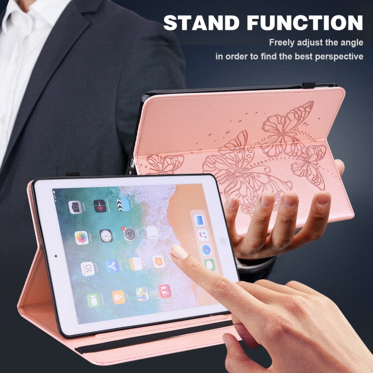 For Realme Pad X Embossed Butterfly Pattern Leather Tablet Case(Pink) - Realme by PMC TechLife | Online Shopping South Africa | PMC TechLife | Buy Now Pay Later Mobicred