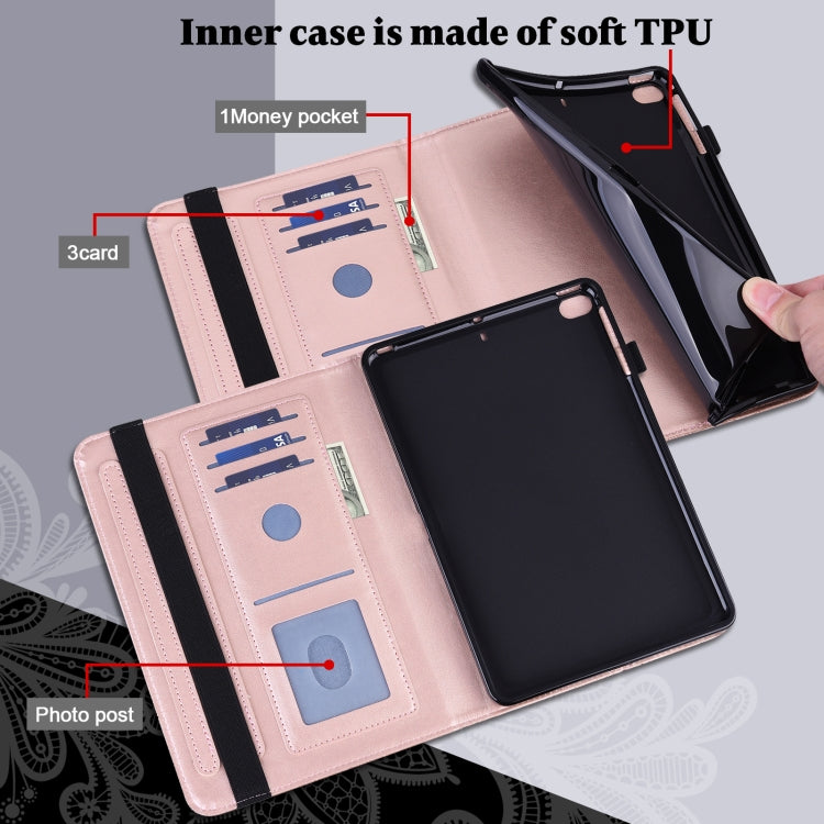 For OPPO Pad Air 2022 Lace Flower Embossing Pattern Leather Tablet Case(Pink) - OPPO by PMC TechLife | Online Shopping South Africa | PMC TechLife | Buy Now Pay Later Mobicred