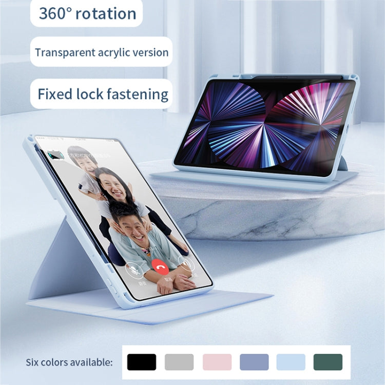 For Honor Tablet V7 Pro Acrylic 360 Degree Rotation Holder Tablet Leather Case(White Ice) - Honor by PMC TechLife | Online Shopping South Africa | PMC TechLife | Buy Now Pay Later Mobicred
