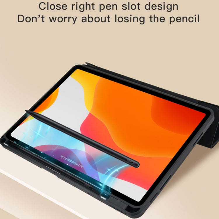For Realme Pad Mini 8.7 Acrylic 2 in 1 Y-fold Smart Leather Tablet Case(Grey) - Realme by PMC TechLife | Online Shopping South Africa | PMC TechLife | Buy Now Pay Later Mobicred