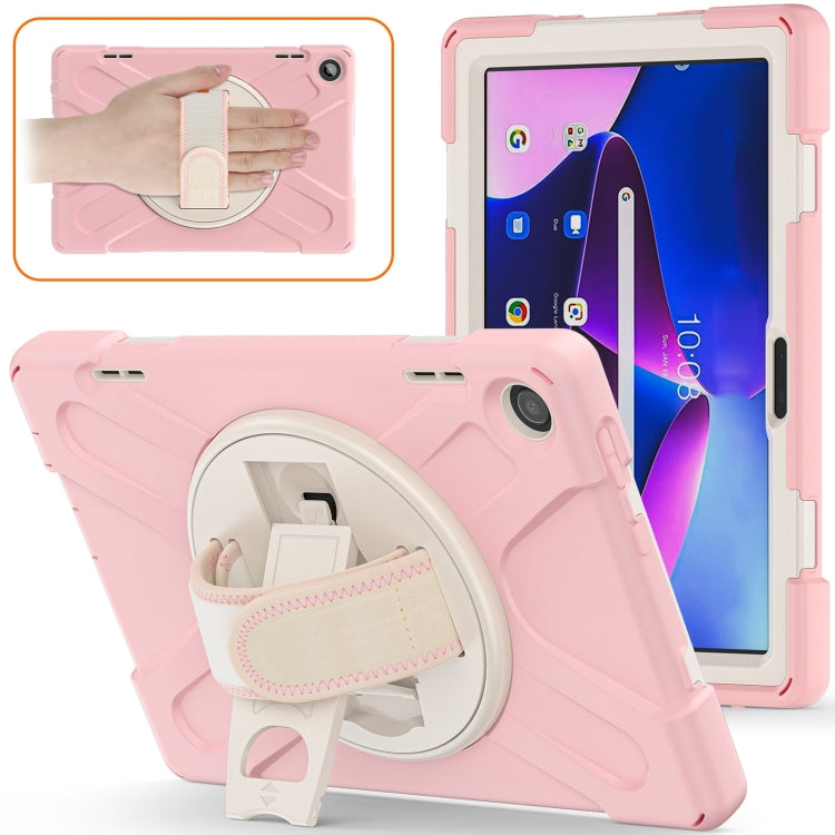 For Lenovo Tab M10 10.1 3rd Gen Silicone + PC Protective Tablet Case(Cherry Blossom Pink) - Lenovo by PMC TechLife | Online Shopping South Africa | PMC TechLife | Buy Now Pay Later Mobicred