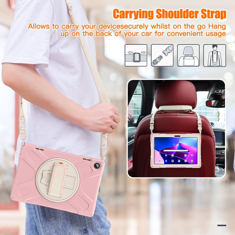 For Lenovo Tab M10 10.1 3rd Gen Silicone + PC Protective Tablet Case(Cherry Blossom Pink) - Lenovo by PMC TechLife | Online Shopping South Africa | PMC TechLife | Buy Now Pay Later Mobicred