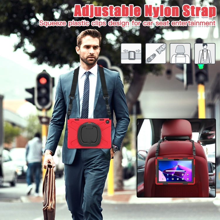 For Lenovo Tab M10 10.1 3rd Gen Silicone + PC Protective Tablet Case(Red) - Lenovo by PMC TechLife | Online Shopping South Africa | PMC TechLife | Buy Now Pay Later Mobicred