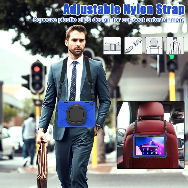 For Lenovo Tab M10 10.1 3rd Gen Silicone + PC Protective Tablet Case(Blue) - Lenovo by PMC TechLife | Online Shopping South Africa | PMC TechLife | Buy Now Pay Later Mobicred