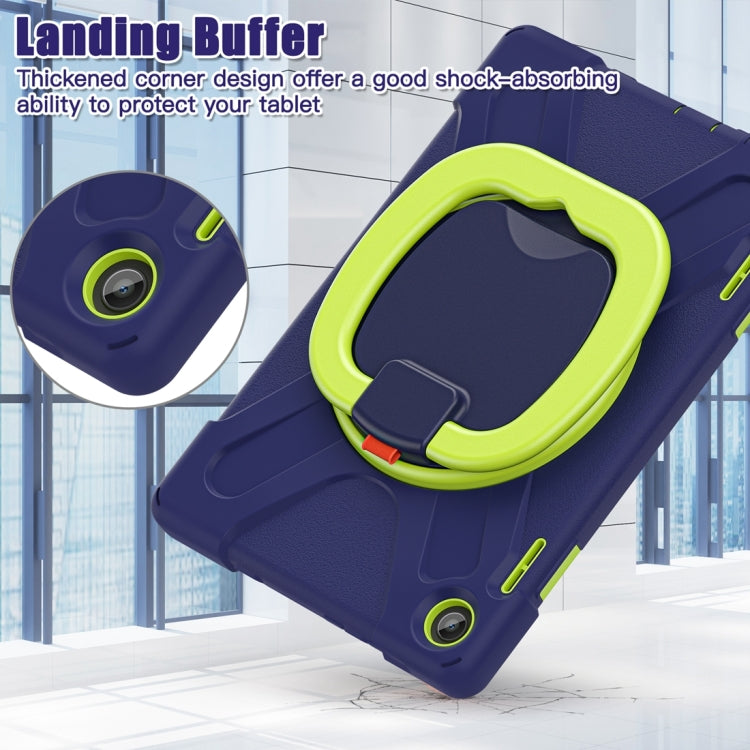 For Lenovo Tab M10 10.1 3rd Gen Silicone + PC Protective Tablet Case(Navy Blue Lime) - Lenovo by PMC TechLife | Online Shopping South Africa | PMC TechLife | Buy Now Pay Later Mobicred