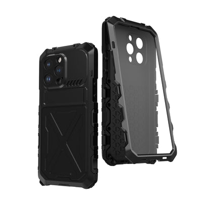 For iPhone 14 R-JUST Life Waterproof Dustproof Shockproof Phone Case(Black) - iPhone 14 Cases by R-JUST | Online Shopping South Africa | PMC Jewellery