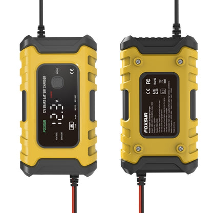FOXSUR 6A 12V Motorcycle / Car Smart Battery Charger, Plug Type:AU Plug(Yellow) - Battery Charger by FOXSUR | Online Shopping South Africa | PMC Jewellery | Buy Now Pay Later Mobicred
