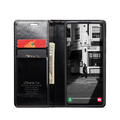 For Samsung Galaxy A53 CaseMe 003 Crazy Horse Texture Leather Phone Case(Black) - Galaxy Phone Cases by CaseMe | Online Shopping South Africa | PMC Jewellery | Buy Now Pay Later Mobicred