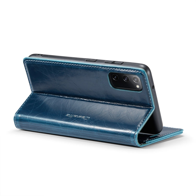 For Samsung Galaxy S20 FE CaseMe 003 Crazy Horse Texture Leather Phone Case(Blue) - Galaxy Phone Cases by CaseMe | Online Shopping South Africa | PMC Jewellery | Buy Now Pay Later Mobicred