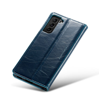 For Samsung Galaxy S22+ 5G CaseMe 003 Crazy Horse Texture Leather Phone Case(Blue) - Galaxy S22+ 5G Cases by CaseMe | Online Shopping South Africa | PMC Jewellery | Buy Now Pay Later Mobicred