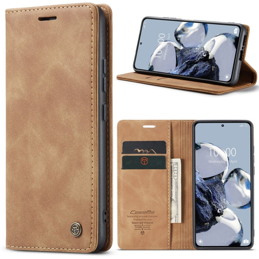 For Xiaomi 12T / 12T Pro CaseMe 013 Multifunctional Horizontal Flip Leather Phone Case(Brown) - Xiaomi Cases by CaseMe | Online Shopping South Africa | PMC Jewellery | Buy Now Pay Later Mobicred