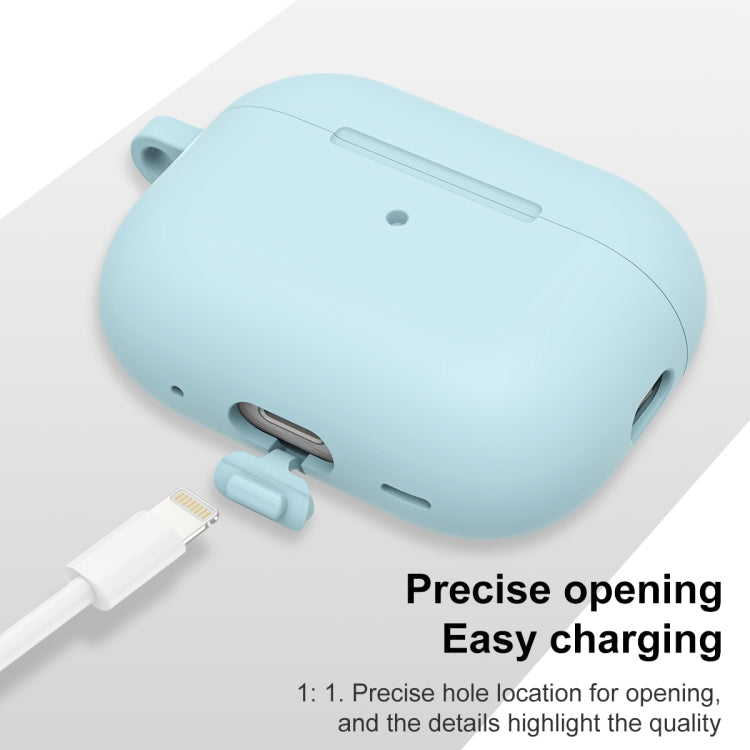 For AirPods Pro 2 Thickened One-piece Shockproof Earphone Case(Light Green) - For AirPods Pro 2 by PMC Jewellery | Online Shopping South Africa | PMC Jewellery | Buy Now Pay Later Mobicred