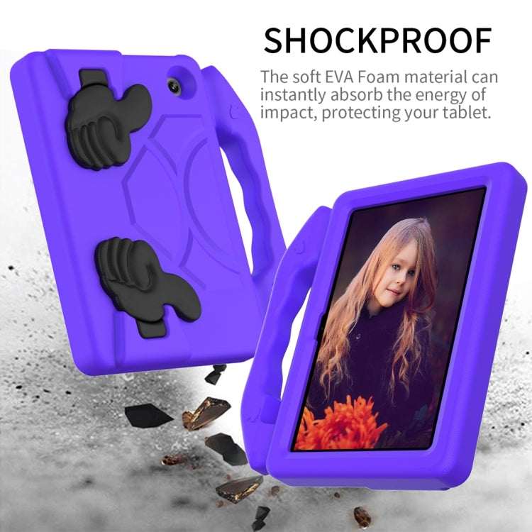 For Amazon Kindle Fire 7 2022 Children EVA Shockproof Tablet Case with Thumb Bracket(Purple) - free shipping - PMC TechLife - Order now!