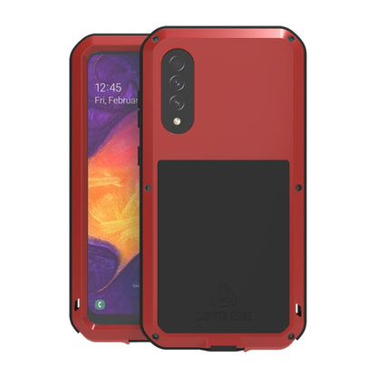 For Galaxy A50 LOVE MEI Metal Shockproof Waterproof Dustproof Protective Case(Red) - Galaxy Phone Cases by LOVE MEI | Online Shopping South Africa | PMC Jewellery