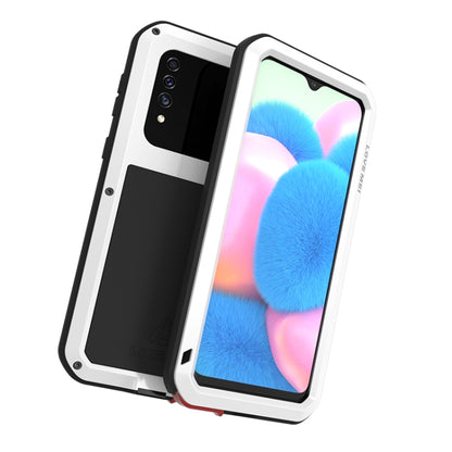 For Galaxy A30s LOVE MEI Metal Shockproof Waterproof Dustproof Protective Case(White) - Galaxy Phone Cases by LOVE MEI | Online Shopping South Africa | PMC Jewellery