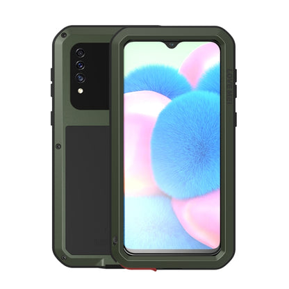 For Galaxy A30s LOVE MEI Metal Shockproof Waterproof Dustproof Protective Case(Army Green) - Galaxy Phone Cases by LOVE MEI | Online Shopping South Africa | PMC Jewellery