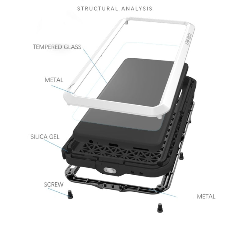 For Huawei Mate 30 LOVE MEI Metal Shockproof Waterproof Dustproof Protective Case(Red) - free shipping - PMC TechLife - Order now!