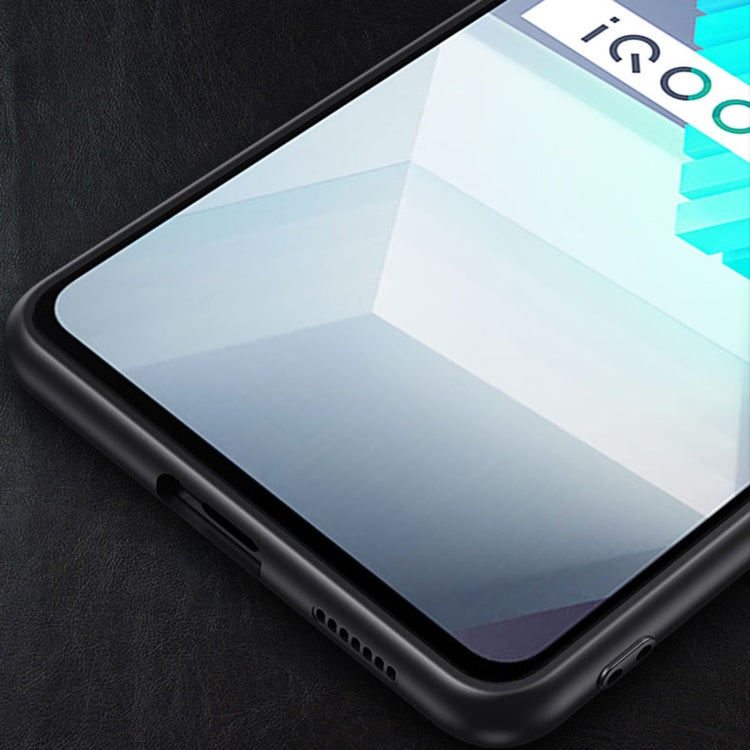 For vivo iQOO Neo7 Blade Series TPU + Alloy Protective Phone Case(Black + Gold) - vivo Cases by PMC TechLife | Online Shopping South Africa | PMC TechLife | Buy Now Pay Later Mobicred