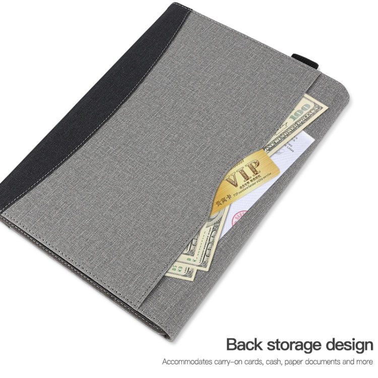 For Microsoft Surface Pro 7 / 6 / 5 / 4 Cloth Texture Stitching Leather Tablet Case(Black) - Others by PMC TechLife | Online Shopping South Africa | PMC TechLife | Buy Now Pay Later Mobicred