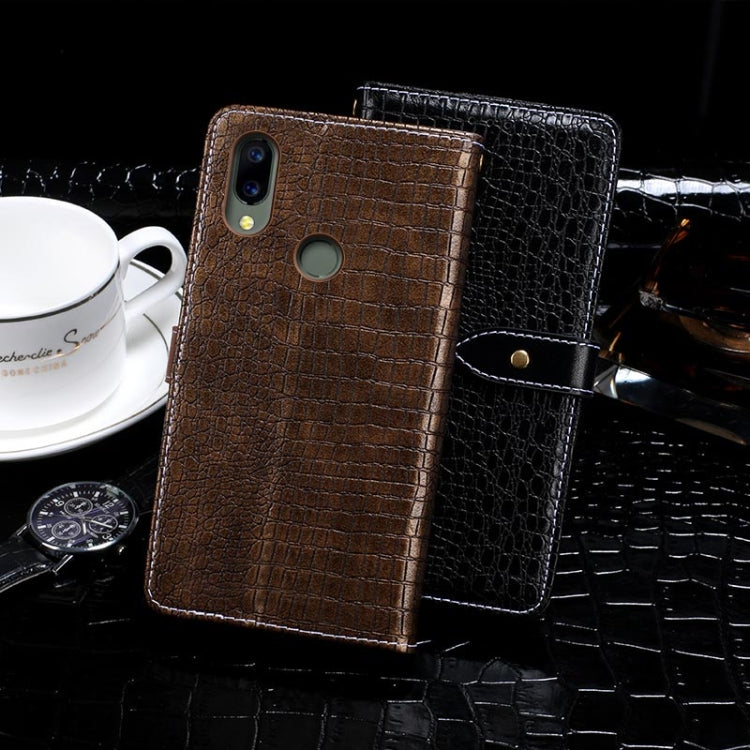 For UMIDIGI A3S(With Fingerprint Hole) idewei Crocodile Texture Horizontal Flip Leather Case with Holder & Card Slots & Wallet(Dark Blue) - More Brand by idewei | Online Shopping South Africa | PMC Jewellery | Buy Now Pay Later Mobicred