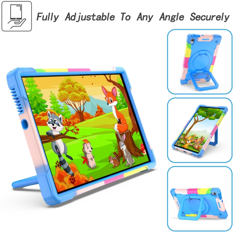 For Lenovo Tab M10 HD 2nd Gen Silicone + PC Bracelet Holder Tablet Case(Camouflage + Blue) - Lenovo by PMC TechLife | Online Shopping South Africa | PMC TechLife | Buy Now Pay Later Mobicred