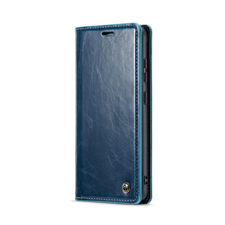 For Samsung Galaxy A20／A30／M10S CaseMe 003 Crazy Horse Texture Leather Phone Case(Blue) - Galaxy Phone Cases by CaseMe | Online Shopping South Africa | PMC Jewellery | Buy Now Pay Later Mobicred