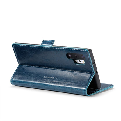 For Samsung Galaxy Note10+ CaseMe 003 Crazy Horse Texture Leather Phone Case(Blue) - Galaxy Phone Cases by CaseMe | Online Shopping South Africa | PMC Jewellery | Buy Now Pay Later Mobicred