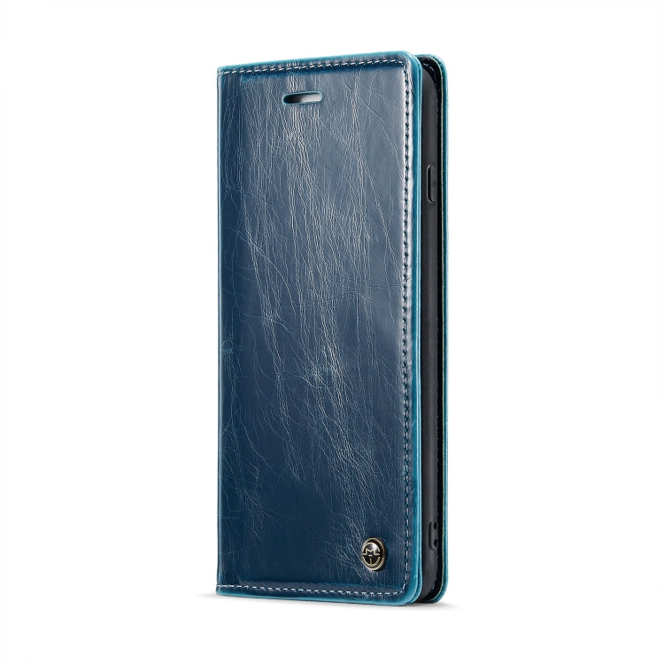 For iPhone 6 Plus/7 Plus/8 Plus CaseMe 003 Crazy Horse Texture Leather Phone Case(Blue) - More iPhone Cases by CaseMe | Online Shopping South Africa | PMC Jewellery | Buy Now Pay Later Mobicred