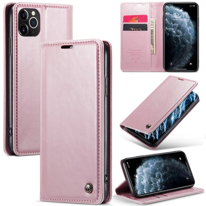 For iPhone 11 Pro CaseMe 003 Crazy Horse Texture Leather Phone Case(Rose Gold) - iPhone 11 Pro Cases by CaseMe | Online Shopping South Africa | PMC Jewellery | Buy Now Pay Later Mobicred