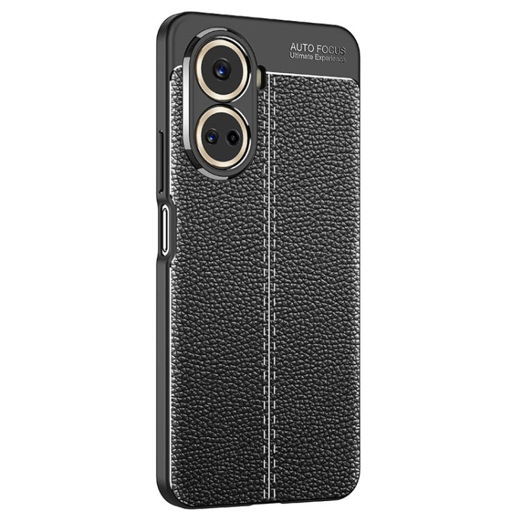 For Huawei nova 10 SE Litchi Texture Shockproof TPU Phone Case(Black) - Huawei Cases by PMC Jewellery | Online Shopping South Africa | PMC Jewellery