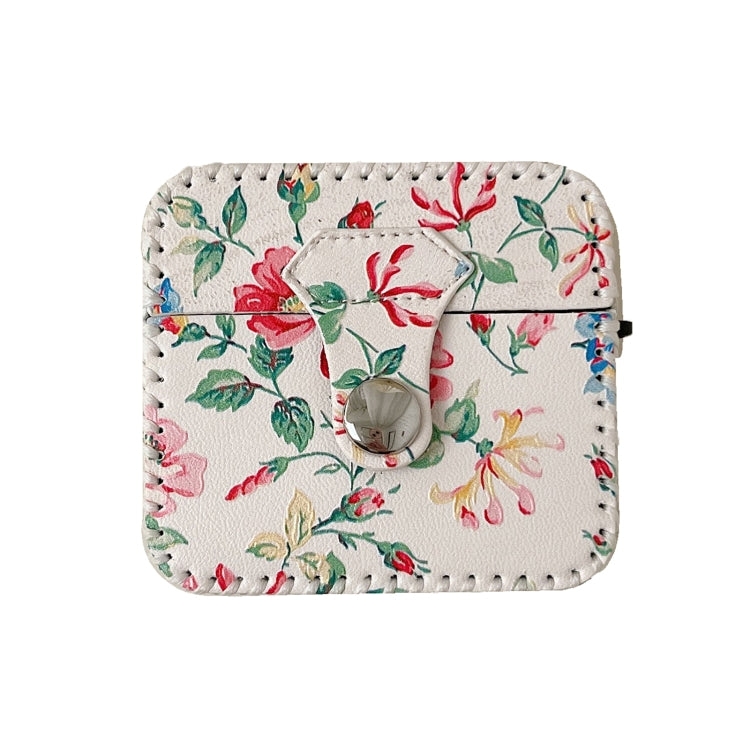 For AirPods 3 White Floral PU Leather Wireless Earphone Case - free shipping - PMC Jewellery - Order now!