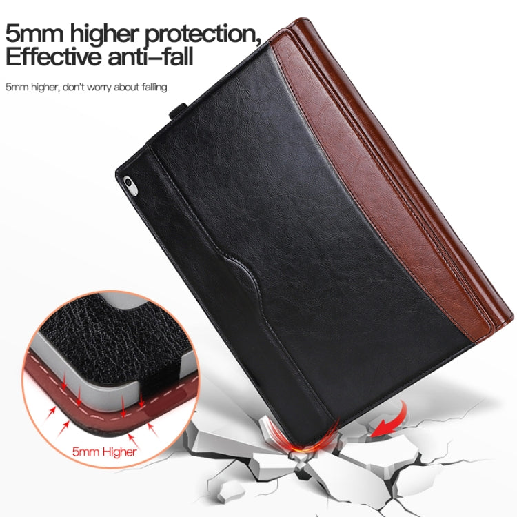 For MicroSoft Surface Book 3 / 2 / 1 15 inch Leather Laptop Case(Black Grey) - Others by PMC TechLife | Online Shopping South Africa | PMC TechLife | Buy Now Pay Later Mobicred